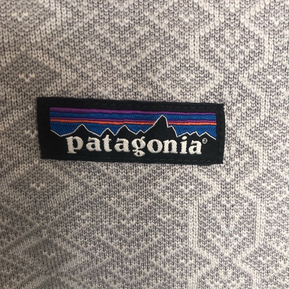 Patagonia Better Sweater half zip Frozen Jaquard textured salt gray size S - Picture 3 of 8